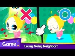 Game Play! Lousy Noisy Neighbor for Kids | Robottrains Best Kids song