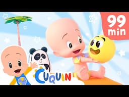 The colored balls and Cuquin learn to play in the pool and more | Videos & cartoons for babies