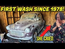 Best Owner Reaction EVER: Morris Minor 1000 | Barn Find Car Detailing