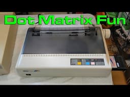 Printing a Christmas Banner on an Old School Dot-Matrix Printer