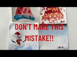 don’t make this mistake while painting christmas cards