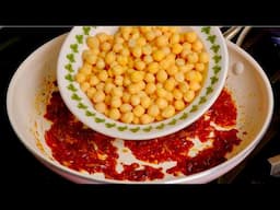 It's so delicious! In the autumn you should eat more chickpeas! New way to cook chickpeas!