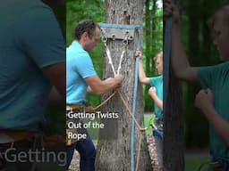 Get twists out of your rope while rock climbing #climbing #rope #knots