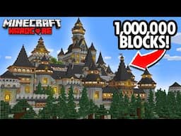 I Built the World’s Largest CASTLE IN Minecraft Hardcore