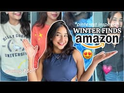 *amazon winter wear haul*🧣🥰 pinterest inspired sweatshirts, hoodies & more! 😍 | Rashi Shrivastava