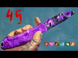 the Highest Round in Black Ops 6 Zombies with NO GUNS! (Knife Only)