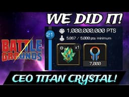 CEO TITAN CRYSTAL OPENING! We Hit 1 Billion Realm Event Points! | Mcoc