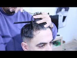 Relaxing ASMR haircut with scissors sound