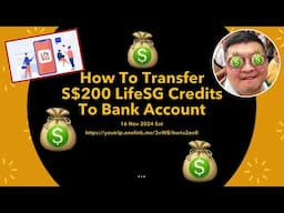 STEP BY STEP EASY MONEY TO OWN BANK | How to Transfer S$200 LifeSG Credits to Bank Account | YouTrip