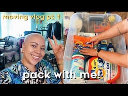 pack with me to move into my first solo apartment! | moving vlog