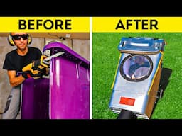 Turn Trash Into Treasure! Clever Ways to Recycle Old Trash Cans And Washing Machine