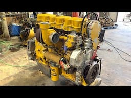 Converting a Caterpillar 3406E Diesel Engine to a Different Application and Test Running It