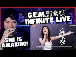 Metal Vocalist Reacts - G.E.M.鄧紫棋【海闊天空 Infinite】LIVE現場版 (時光音樂會 · 老友記 EP.12)