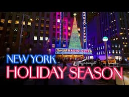 2024 NEW YORK Christmas is Coming 🎄 Night Walk in Manhattan, Walking Tour 4K