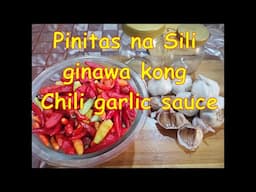 Bunga ng Sili ko Ginawang Chili with Garlic Sauce