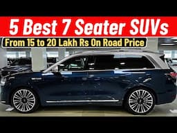 Top 5 Best 7 Seater SUV Cars Between 15 Lakh to 20 Lakh Rs - On Road Price | Auto With Sid