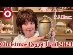 IT'S TIME! MY FIRST CHRISTMAS DECOR HAUL FOR 2024! WORLD MARKET 🎄HOBBY LOBBY | TARGET AND MORE!