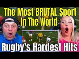 Americans React To The Most BRUTAL Sport In The World | Rugby's Hardest Hits | WOLF HUNTERZ REACTION