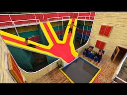 This House is a GIANT PLAYGROUND! 😱 Slides, Pool, & More! Emphasizes the fun factor