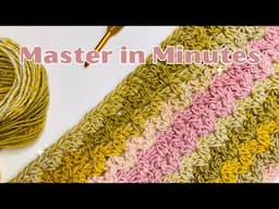 Learn The Beautiful Cluster V Stitch In Just 6 Minutes!