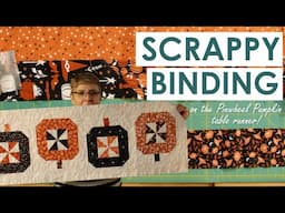 How to do mitred seams on scrappy binding!