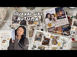 journal girl autumn 🍂🐿️✶ fall bucket list, media + journal swap! *fall journal vlog*