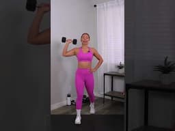 15 Min Standing Arms and Core Workout with Dumbbells (Beginner Friendly, Upper Body Only)