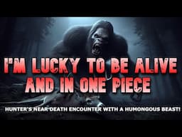 I AM LUCKY TO BE ALIVE AND IN ONE PIECE!  HUNTER'S NEAR DEATH BIGFOOT ENCOUNTER