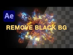 After Effects: Remove Black Background (Unmult)