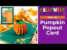 Popout Pumpkin Card 🦇 Day 20 Halloween Craft Countdown 2024