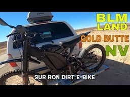 4Runner Mini-Camper and Sur Ron Electric Dirt Bike Overland Gold Butte, NV