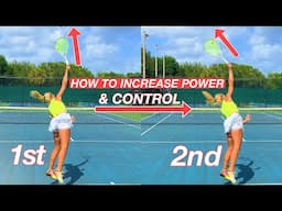 Increase First & Second Serve Power & Control | Tennis Lesson with WTA Player Ema Burgic