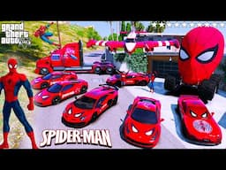 GTA 5 - Stealing the SPIDERMAN Cars in GTA V!