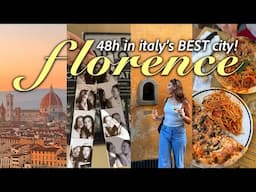 GIRLS TRIP TO EUROPE'S BEST CITY!! 🇮🇹🍝 48h in FLORENCE!