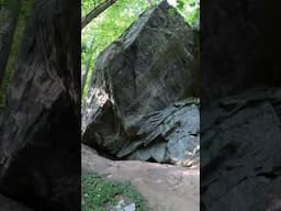 HUGE 🪨 ROCK FORMATION On The Chattahoochee River #hiking #chattahoochee #river #rock #formation