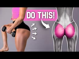 Grow *BIG* GLUTES with these 4 EXERCISES! Intense Glute Max & Med Workout, At Home + Weights