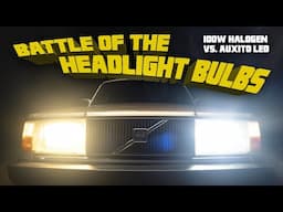 Halogen or LED? Headlight Bulb Battle - Flosser Rally vs. Auxito Q16