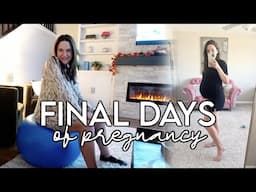 VLOG: last days of pregnancy, trying to induce labor + the game plan!