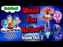 Would You Rather? Workout! (Inside Out 2) - At Home Family Fun Fitness - Brain Break - Pixar