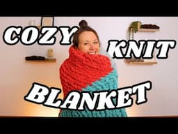 FAST & Easy Finger Knit Blanket (for Beginners!)