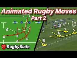 The BEST Rugby Moves Compilation - Animated Playbook - Part 2 - RugbySlate