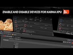 Enable/Disable Devices with Houdini Karma XPU