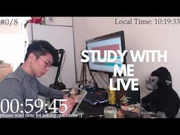 Study With Me Live Pomodoro 60/10🦍🌱