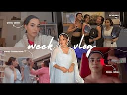 diwali celebrations, pickleball, bridal facial & more! | week vlog