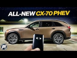 Luxurious 2 Row! | 2025 Mazda CX-70 PHEV at Night!