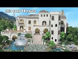 building for 12 HOURS STRAIGHT! my dream home | ROBLOX Bloxburg