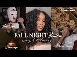 FALL NIGHT ROUTINE 🕯️ Self Care, Vanilla Scented Shower Routine, & More | Cozy & Relaxing