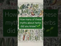 Curious myths about herbs 🌱 #rhs #gardening #trivia