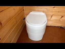 Composting toilet install at the off grid cabin