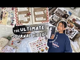 the ULTIMATE journal video! 📓🎧⭑ making "sticker" sheets, scrapbook with me + journal swap